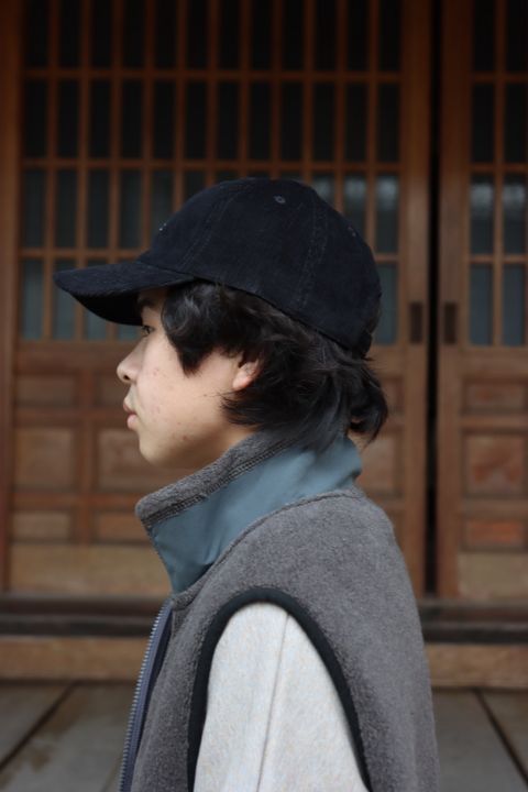Graphpaper Wool Boa Zip-Up Vest(GU213-70205B) style. 2021.09.12.