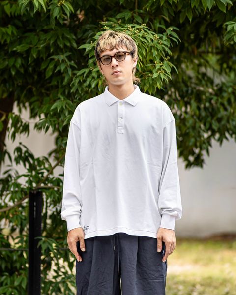 フレッシュサービス DRY PIQUE JERSEY L/S POLO(FSC263-70037)WHITE☆8月1日(土)新作発売！