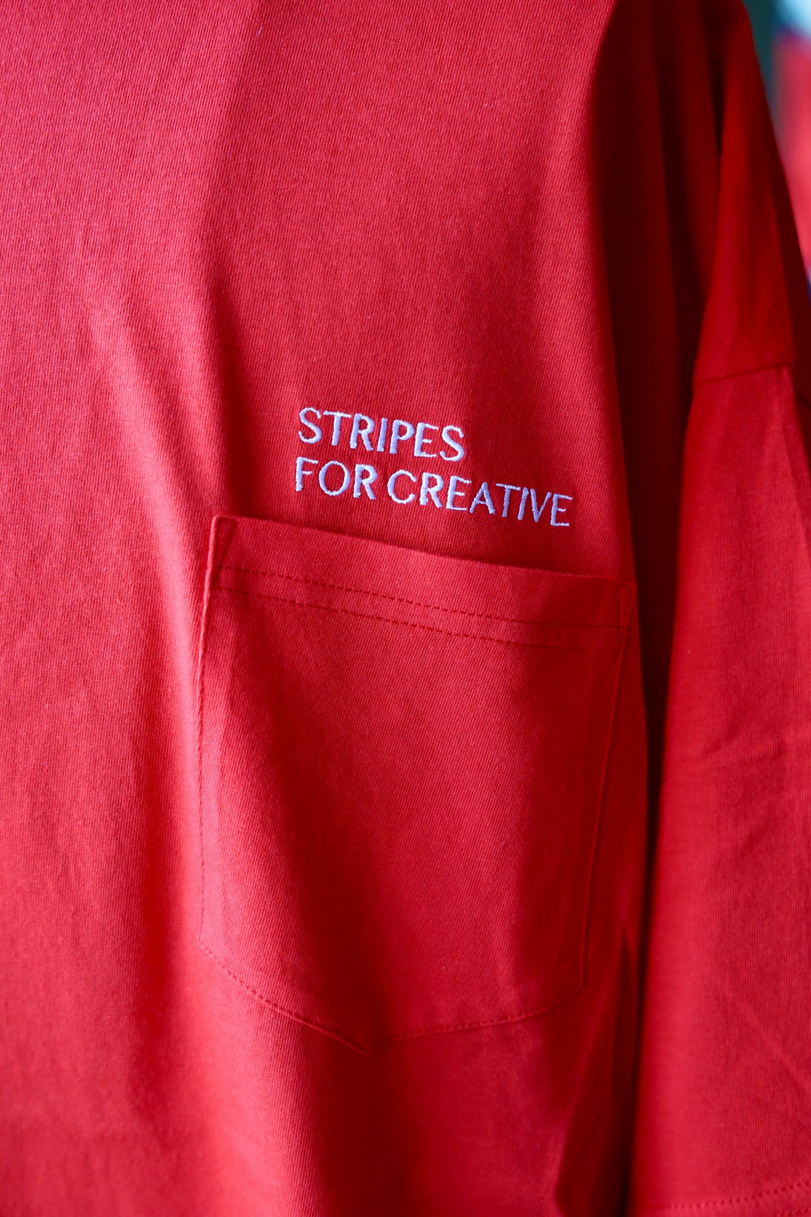 S.F.C 25SS エスエフシー SUPER BIG FLAT POCKET TEE(SFCSS25CS16)RED