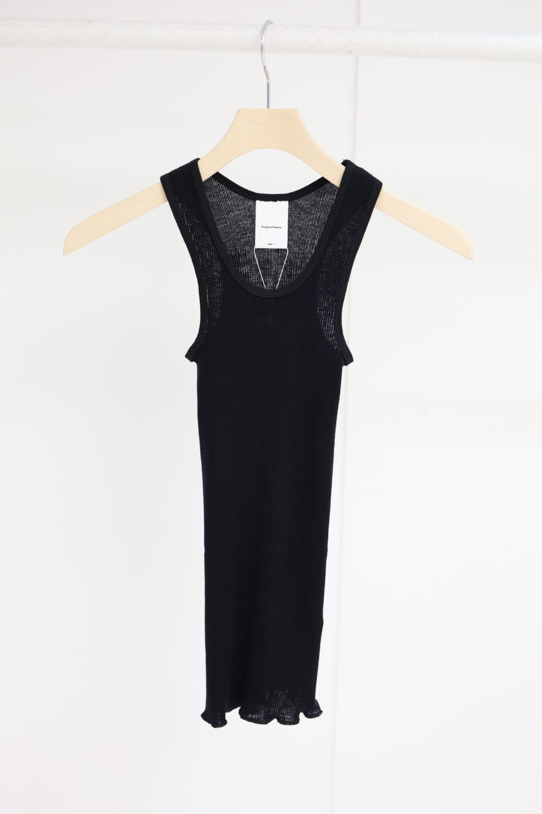 【Women's】プロダクトトゥエルブ  Super 120’s Wool Tank Top(26SS-WCS02)BLACK☆新作発売！
