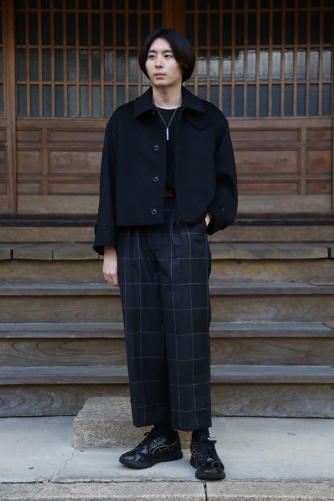 YOKE 新作 3WAY BAL COLLAR SHARE COAT(YK20AW0135C)"BLACK"style.2020.10.10.