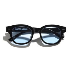イズネスミュージックサングラス is-ness WALTER SUNGLASSES(WELLINGTON TYPE)BLACK-BLUE
