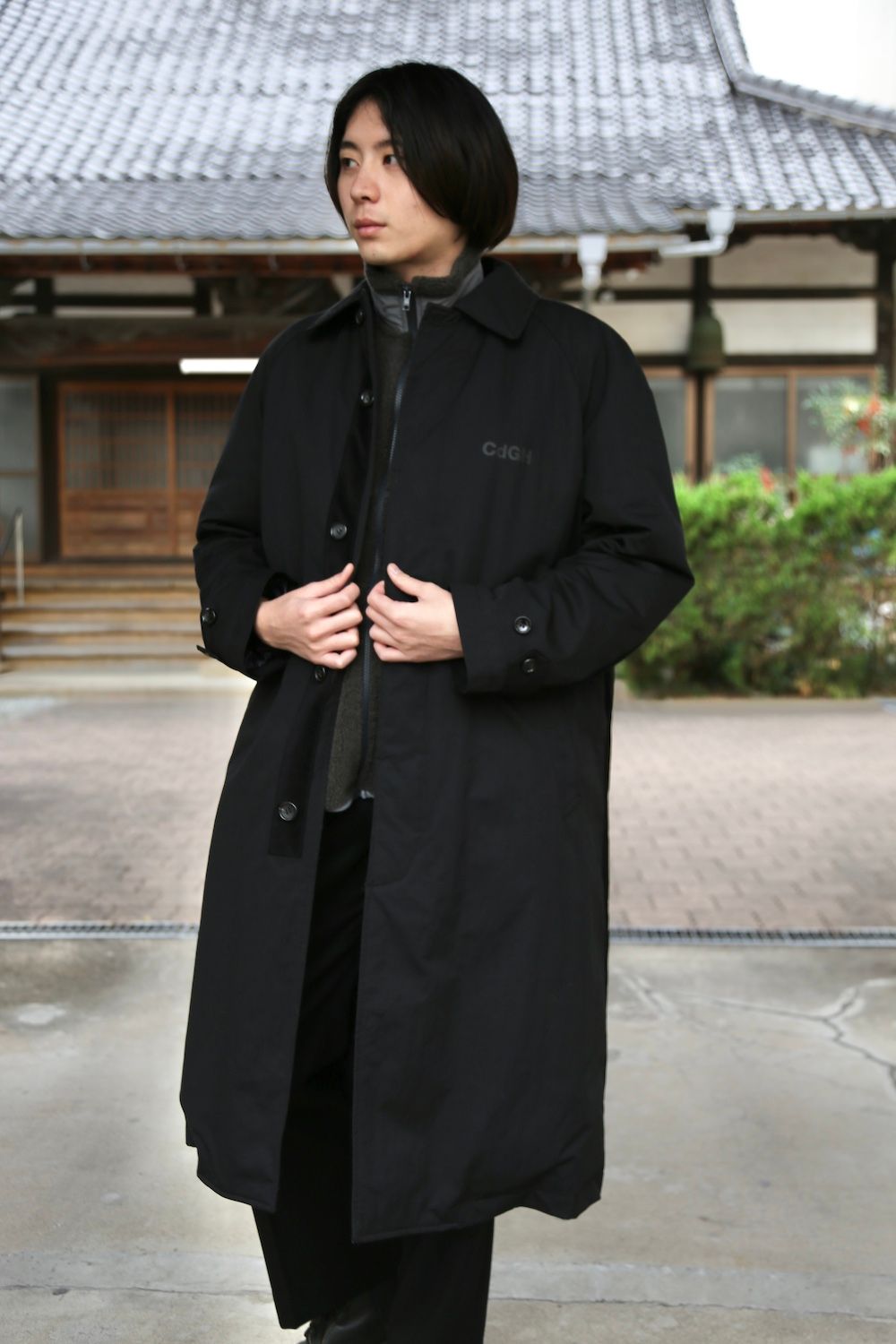 COMME DES GARCONS HOMME 新作CdGH綿ナイロンウェザーコート style ...