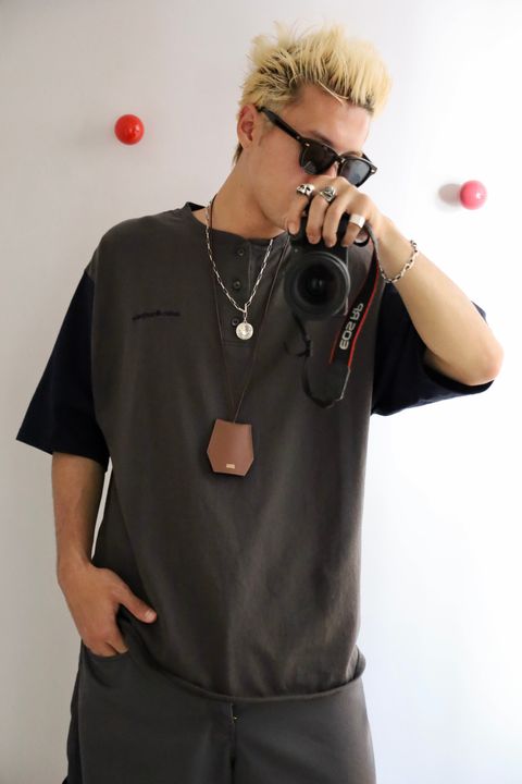 SEDAN-ALL Henleyneck Baseball Tee ミックススタイル