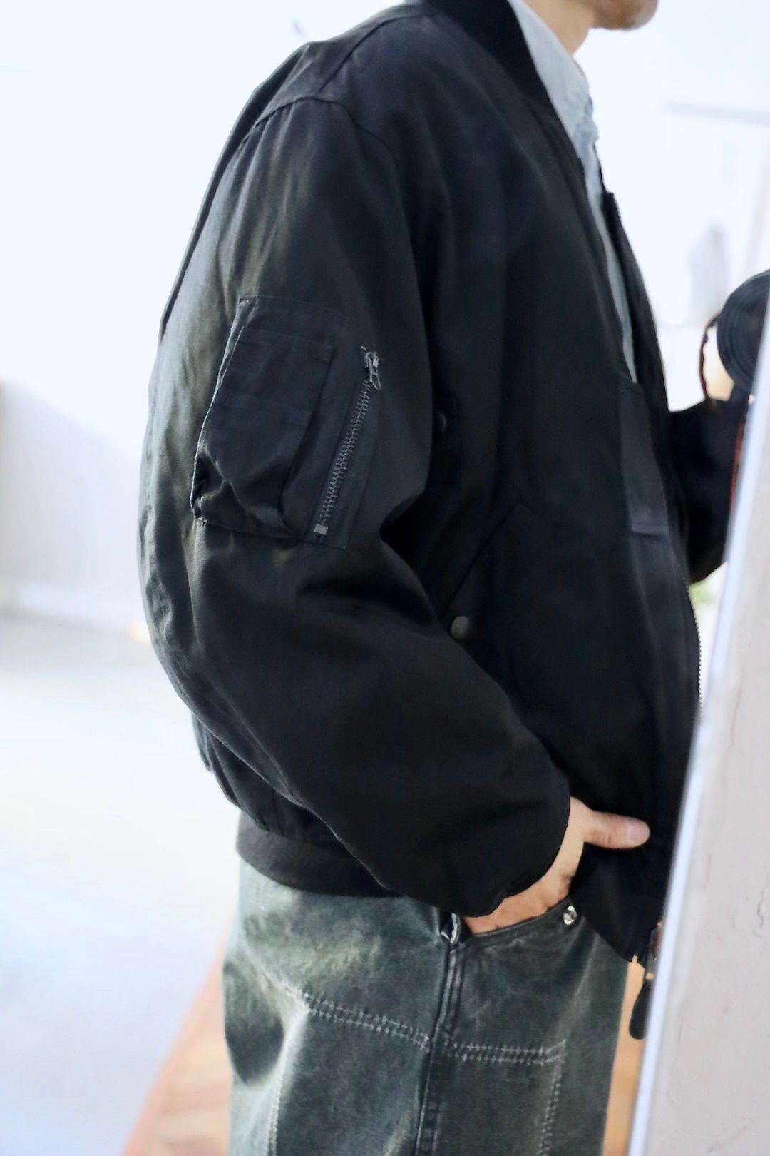 ジャケット・アウター 25SS A.PRESSE silk flight jacket 3 A.PRESSE Vintage Silk Flight Jacket 25SAP-01-15H (25SAP-01