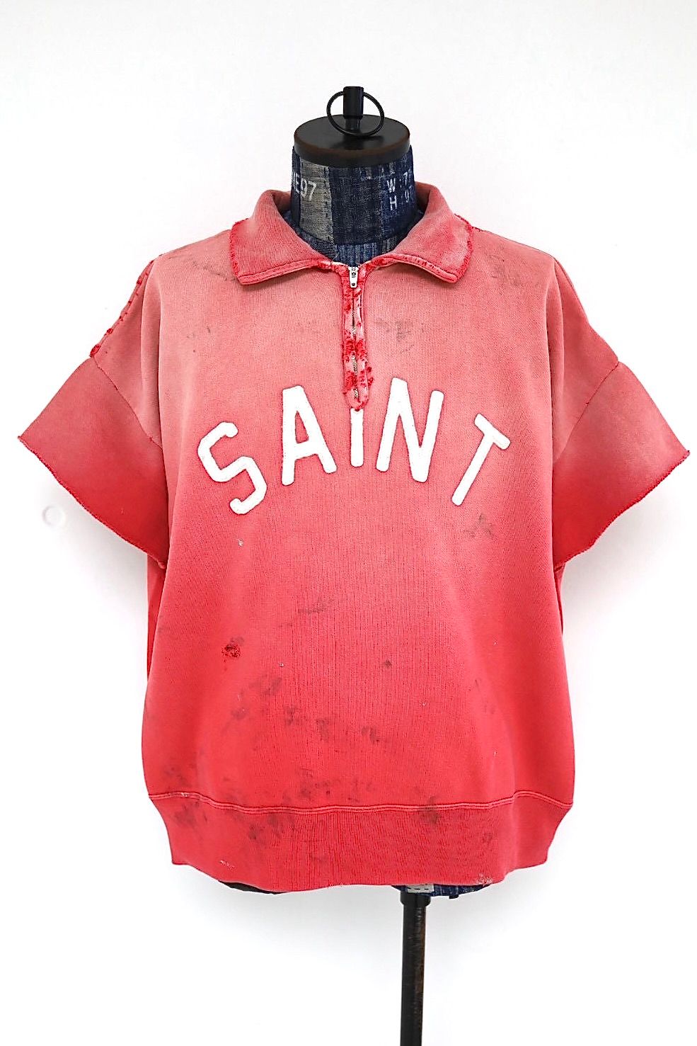 セントマイケル 26SS SAINT HALF ZIP SWEAT(SM-MK8-0000-053)RED☆4月11日(土)発売！