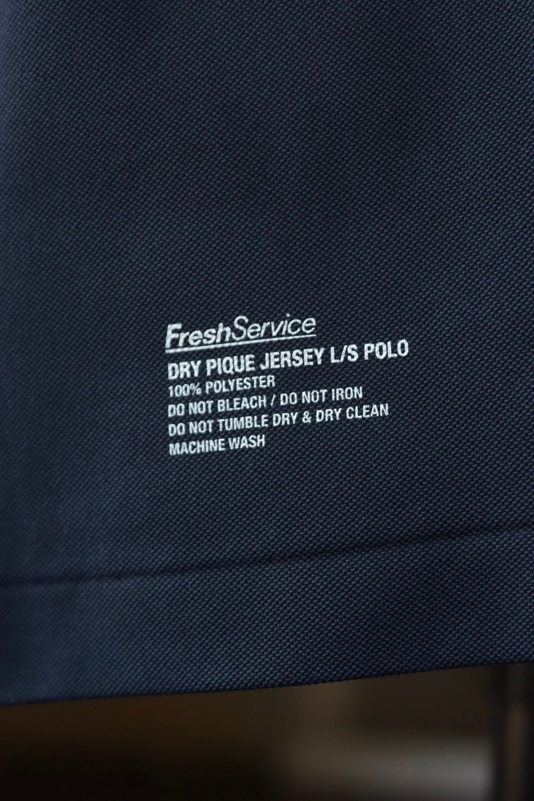 フレッシュサービス24SS DRY PIQUE JERSEY L/S POLO(FSC261-70172B)NAVY☆3月20日(金)新作発売！