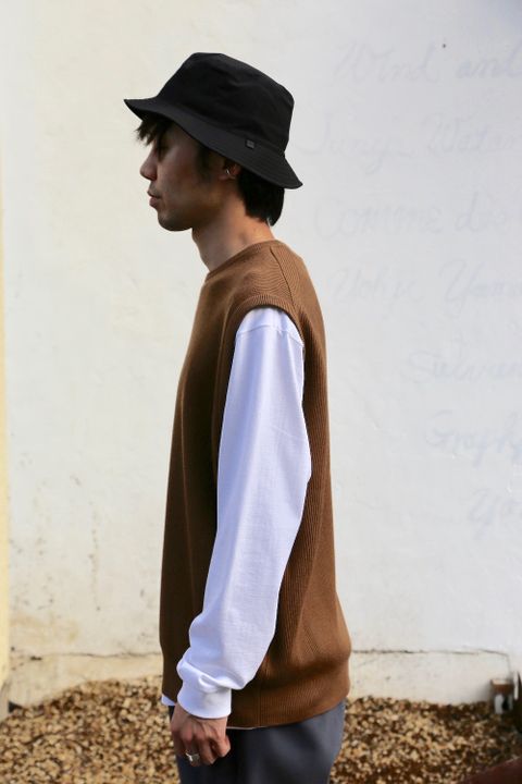 Graphpaper High Density Knit Vest "CAMEL" Style 2020.9.19.