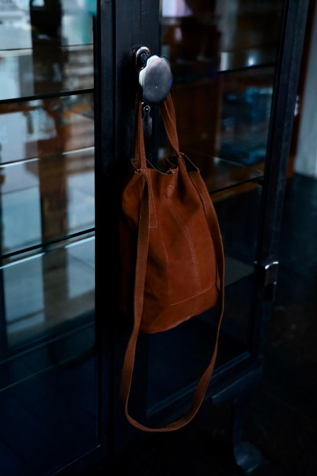Morphee / モルフェトートバッグ 2WAY SMALL TOTE（LONG)OIL SUEDE BROWN
