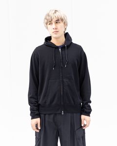 プロダクトトゥエルブ SS26 Super 140’s Melino Wool Zip Up Parka (26SS-PCS01)BLACK