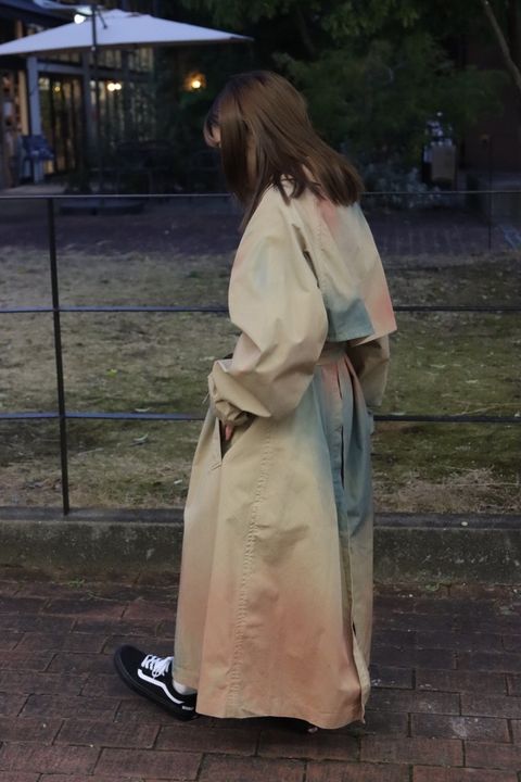 YOKE 新作SPRAY PRINTED TRENCH COAT style.2023.1.24
