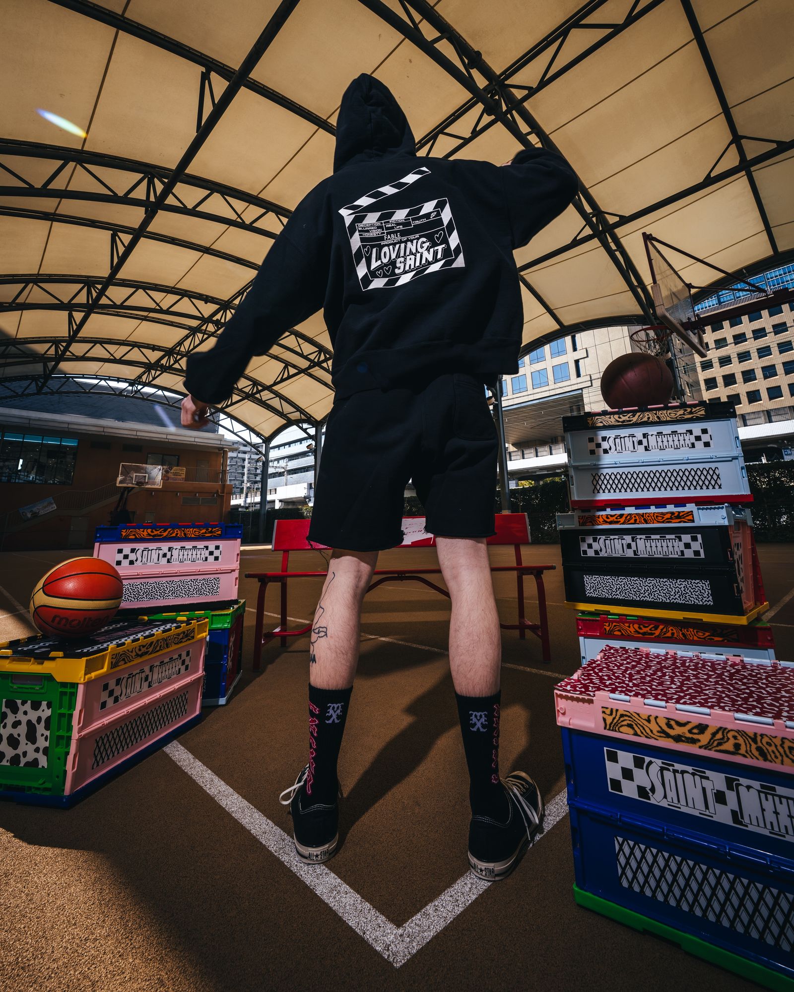 セントマイケル 26SS I LOVE SAINT HOODIE(SM-MK8-0000-057)BLACK★1月10日(土)発売！