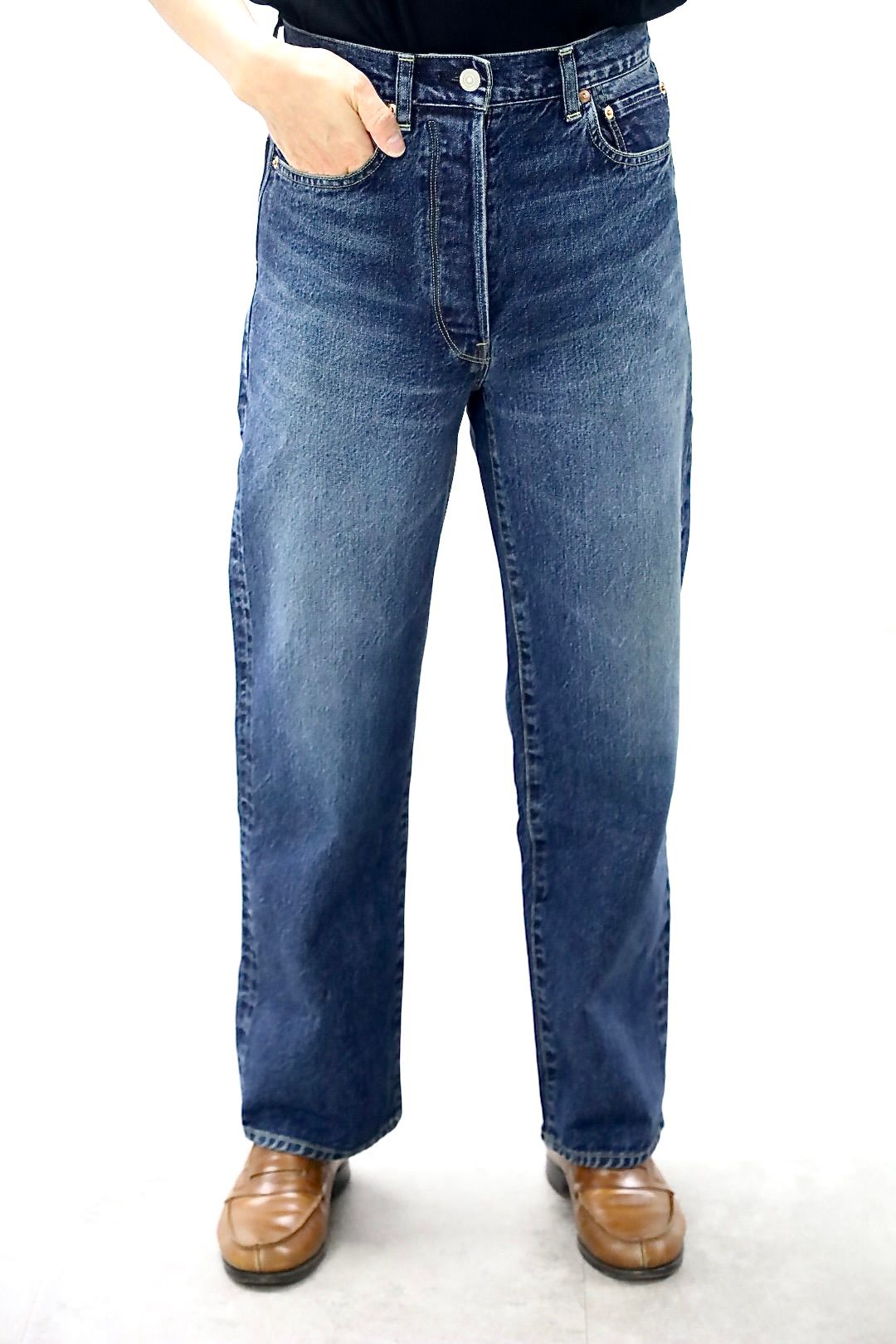 ブラームスルーツストック 26SS 13.5oz Denim Pants Narrow(bROOTS24F10S26USD)USED-Indigo☆3月13日(金)新作発売！