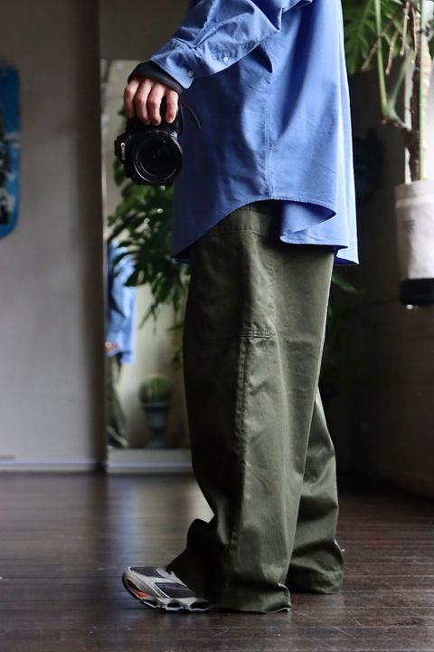 Graphpaper Oxford Oversized B.D Pullover Shirtスタイル