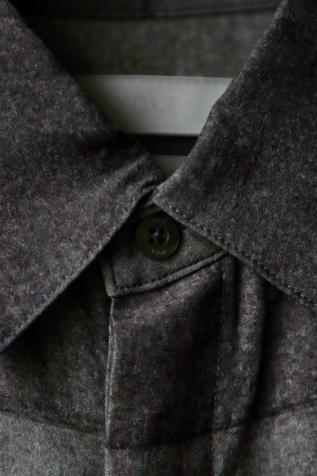 ヨーク23AW PRINTED REGULAR COLLAR SHIRT (YK23FW0558SH) CHARCOAL★7月8日(土)発売！