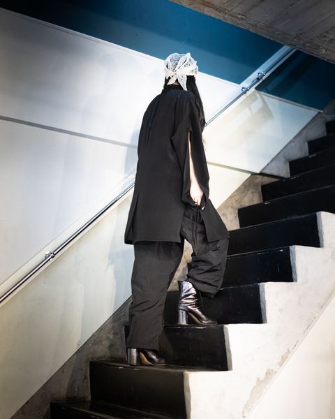 Yohji Yamamoto POUR HOMME 26SS 釈迦釦付きストールジャケット style 2026.05.05