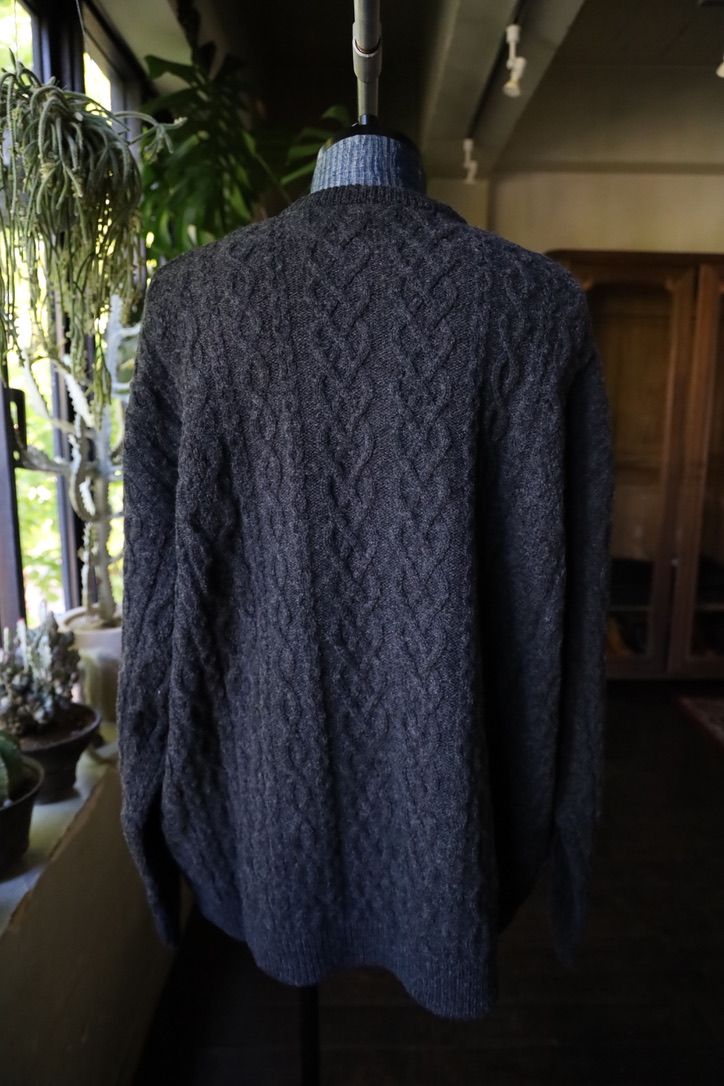 S.F.C 24FW エスエフシー CABLE CREW KNIT(SFCFW24KNO1)Black MIX☆11月16日(土)発売！