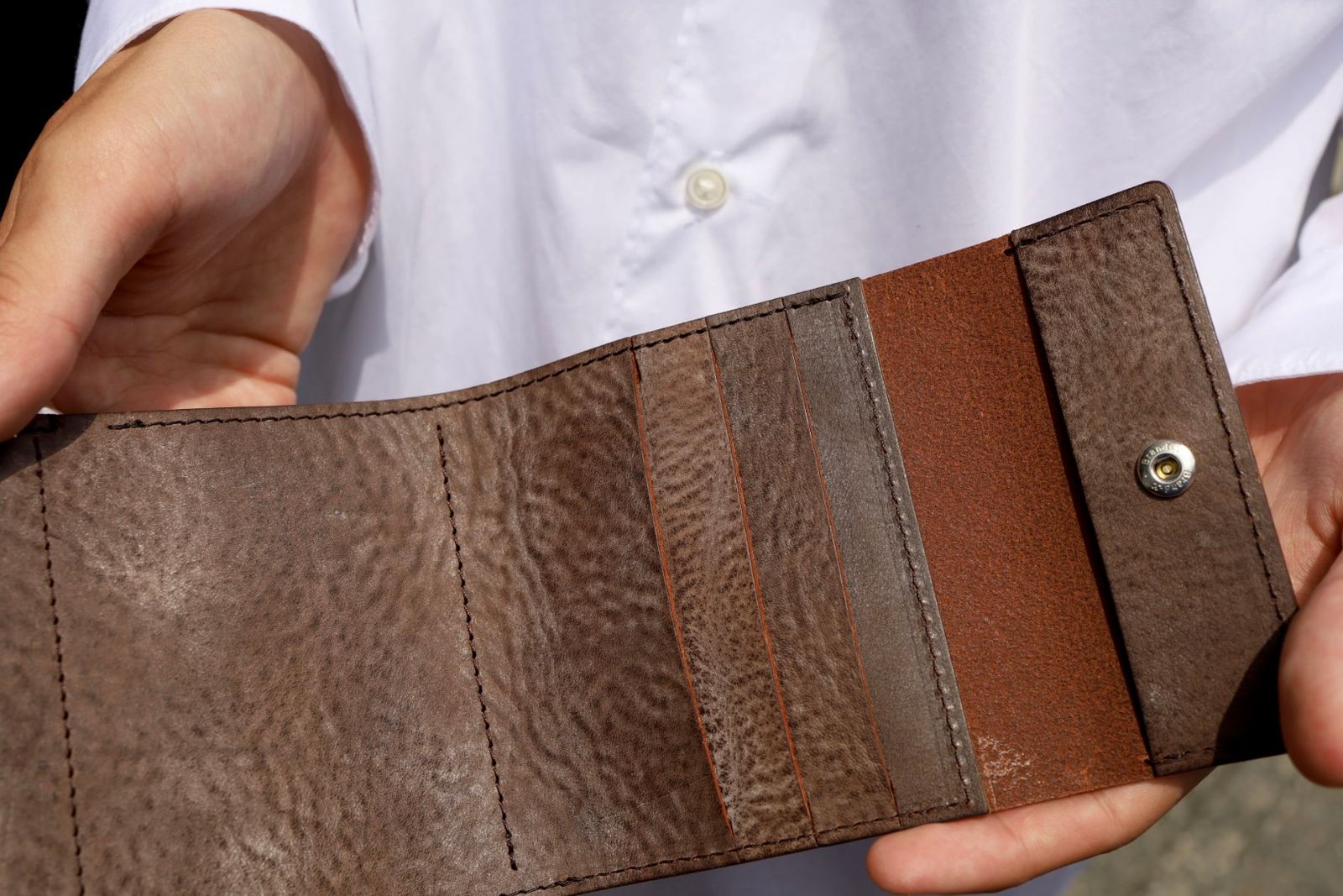 エンダースキーマ 財布 clasp wallet(li-rc-clw)choco