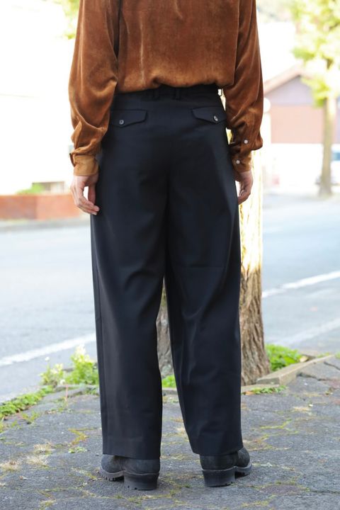 MARKAWARE Organic Wool Survival Cloth® Triple Pleated Wide Trousers☆新規お取り扱いスタート