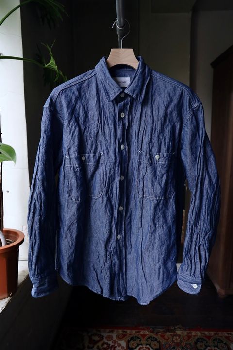 マーカウェア 26AW TWO POCKET WORK SHIRT(A26C09SH01C)INDIGO☆新作発売！