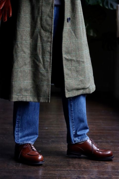 アプレッセ22FW Tweed Balmacaan Coatスタイル2022.10.1.