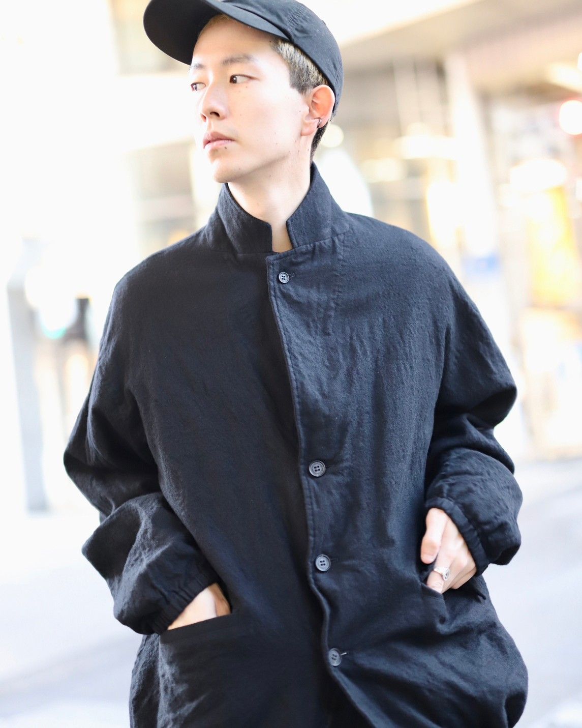 COMME des GARCONS HOMME 23AW ウールサージ縮絨ジャケットスタイル 