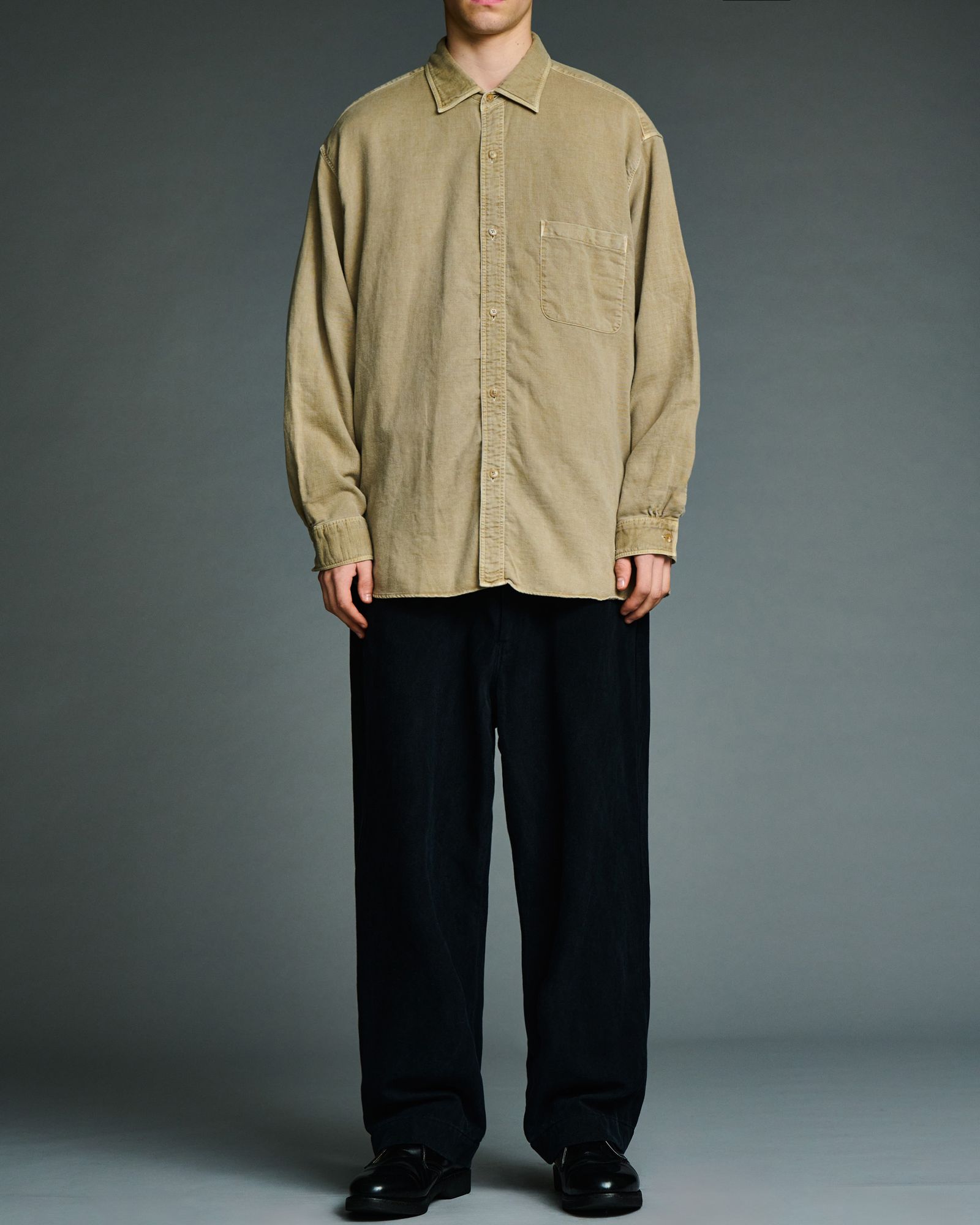 アプレッセ 2026 STYLE2 Vintage Cotton Moleskin Shirts(26AAP-02-16) BEIGE☆6月20日(土)発売！