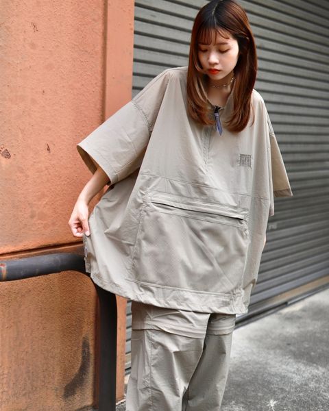 6月10日(土)発売！S.F.C-Stripes For Creative- 新作HALF ZIP NYLON SHIRT style.2023.6.8