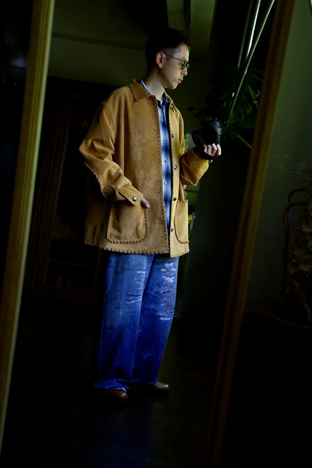 BOWWOW - BOW WOW バウワウ WOVEN SUEDE COVERALL(BW242-WSCA