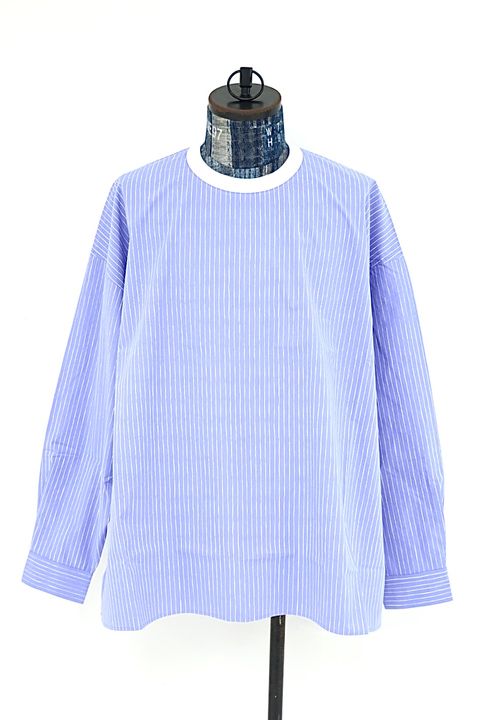 S.F.C 2026FW エスエフシー STRIPE CREWNECK SHIRT (SFCFW26S01)Sax☆9月12日(土)発売！