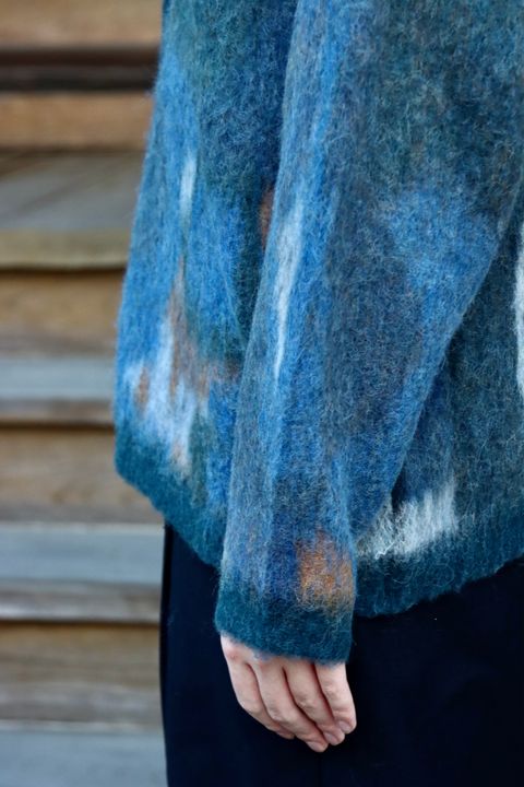 YOKE ROTHKO JACQUARD CARDIGAN(YK21AW0284S)GREEN style