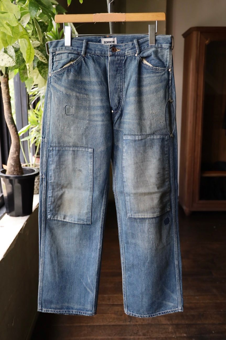 BOW WOW 25FWバウワウ  MINER'S REPAIRED DENIM WORK PANTS(BW252-MRDWP) AGED INDIGO