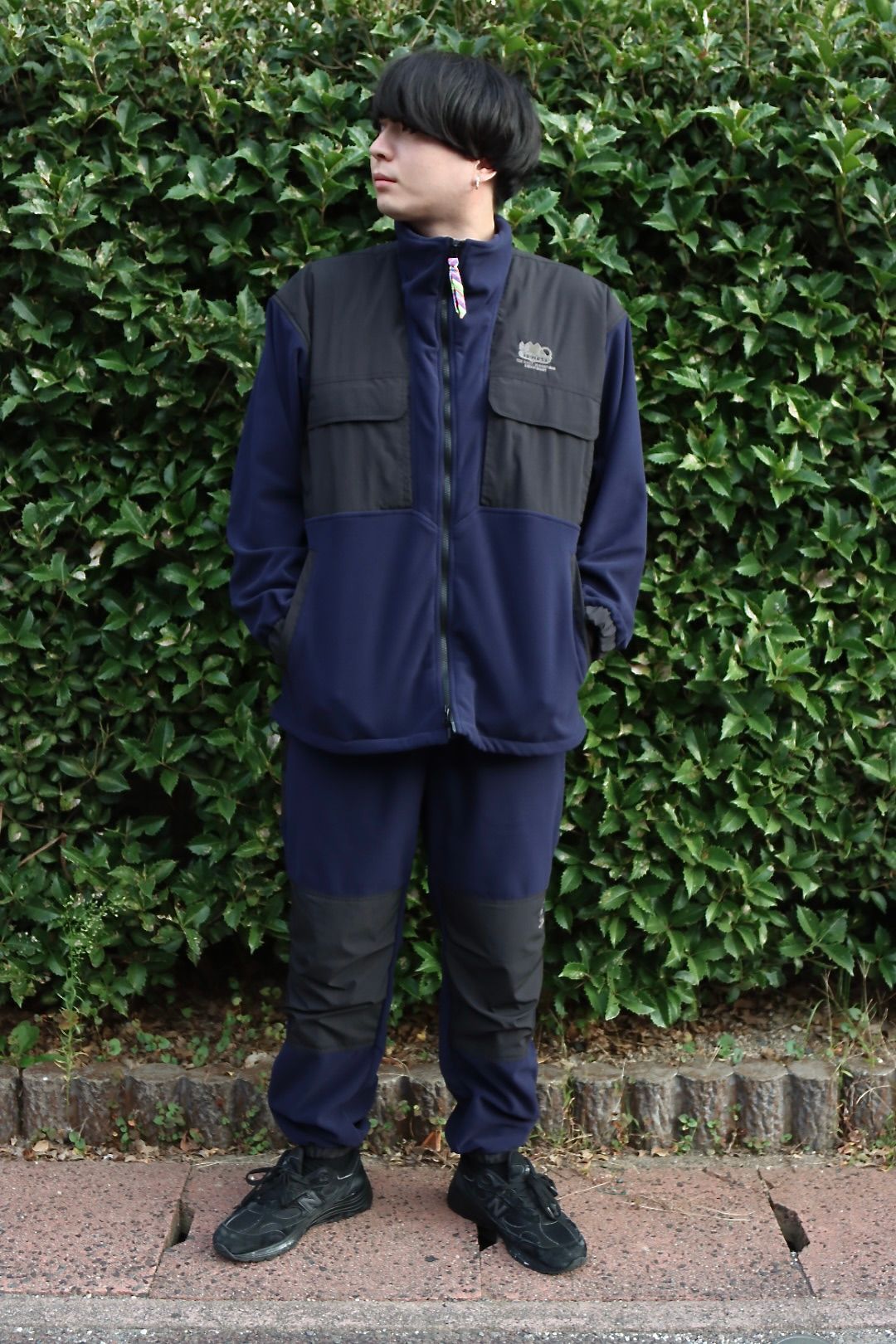 イズネス22AW THM FLEECE JACKET (1004AWCS01)NAVY