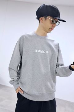 コムデギャルソンオム25FW HOMMEプリントスウェット(HP-T104-051)T.GRAY