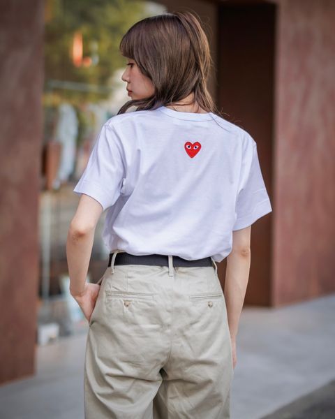 PLAY COMME des GARCONS 新作バックワンポイントTシャツstyle.2024.9/26