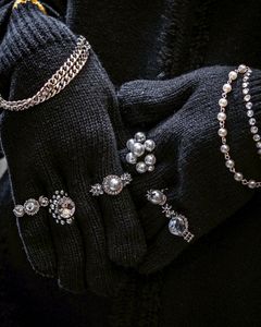 doublet ダブレット25AW KNIT GLOVES WITH RINGS (25AW88GV05) BLACK★9月13日(土)発売！