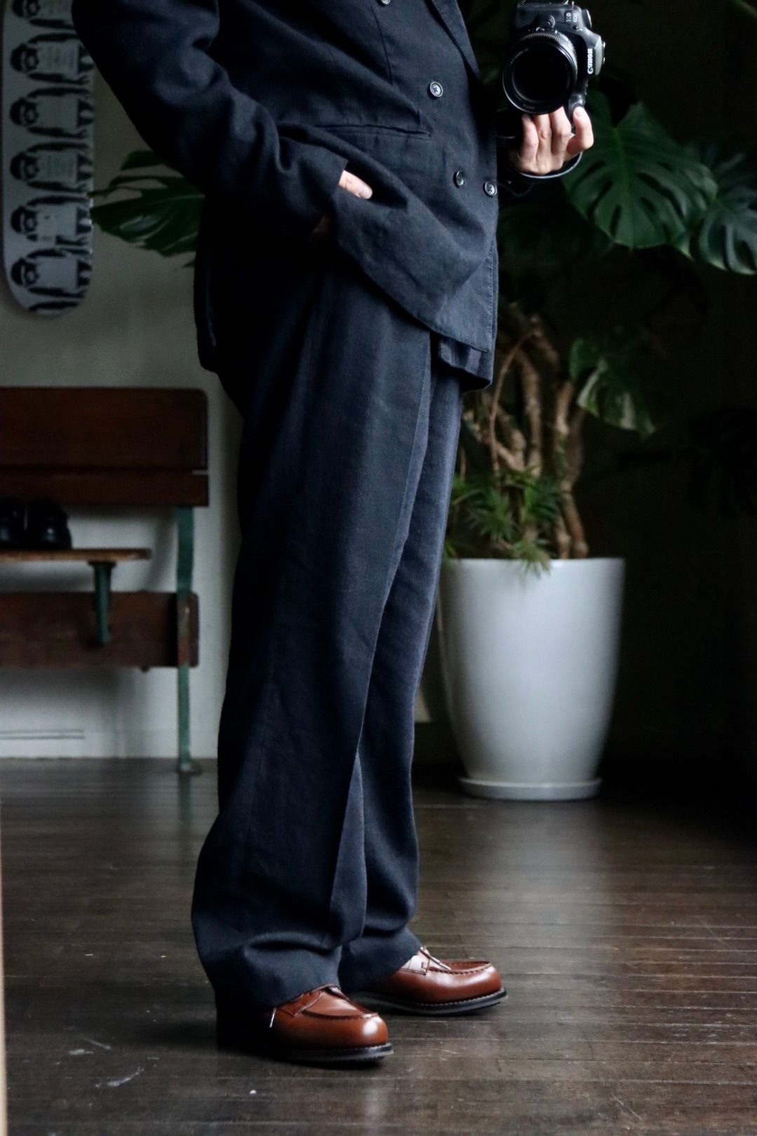 A.PRESSE Double Breasted Jacket [NAVY] - Fresh Service