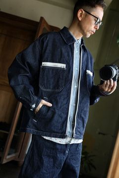 コムデギャルソンオム25SS ジップアップデニムジャケット(HO-J025-051)INDIGO