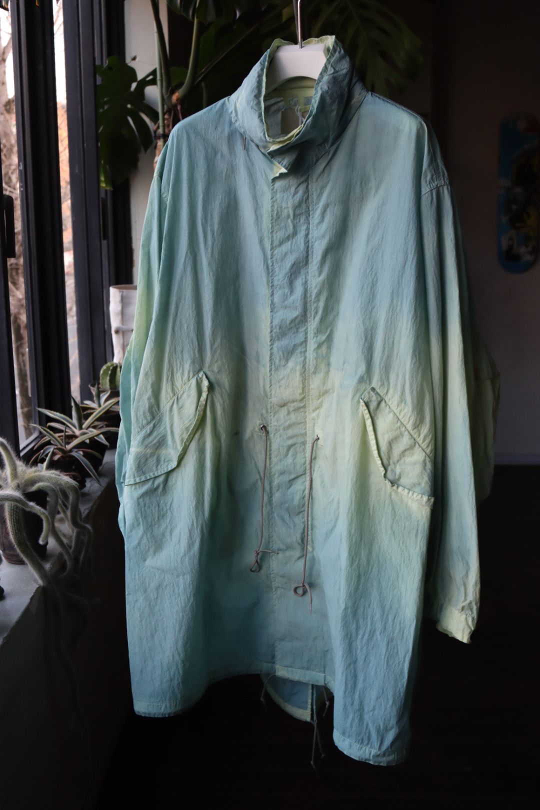 ヨーク23SSコート Spray Printed Nylon Snowparka(YK23SS0462C)LIME YELLOW - 2