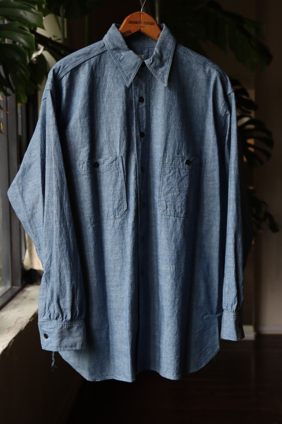 A.PRESSE - アプレッセ23AWシャツ BB Washed Chambray Shirt(23SAP-02