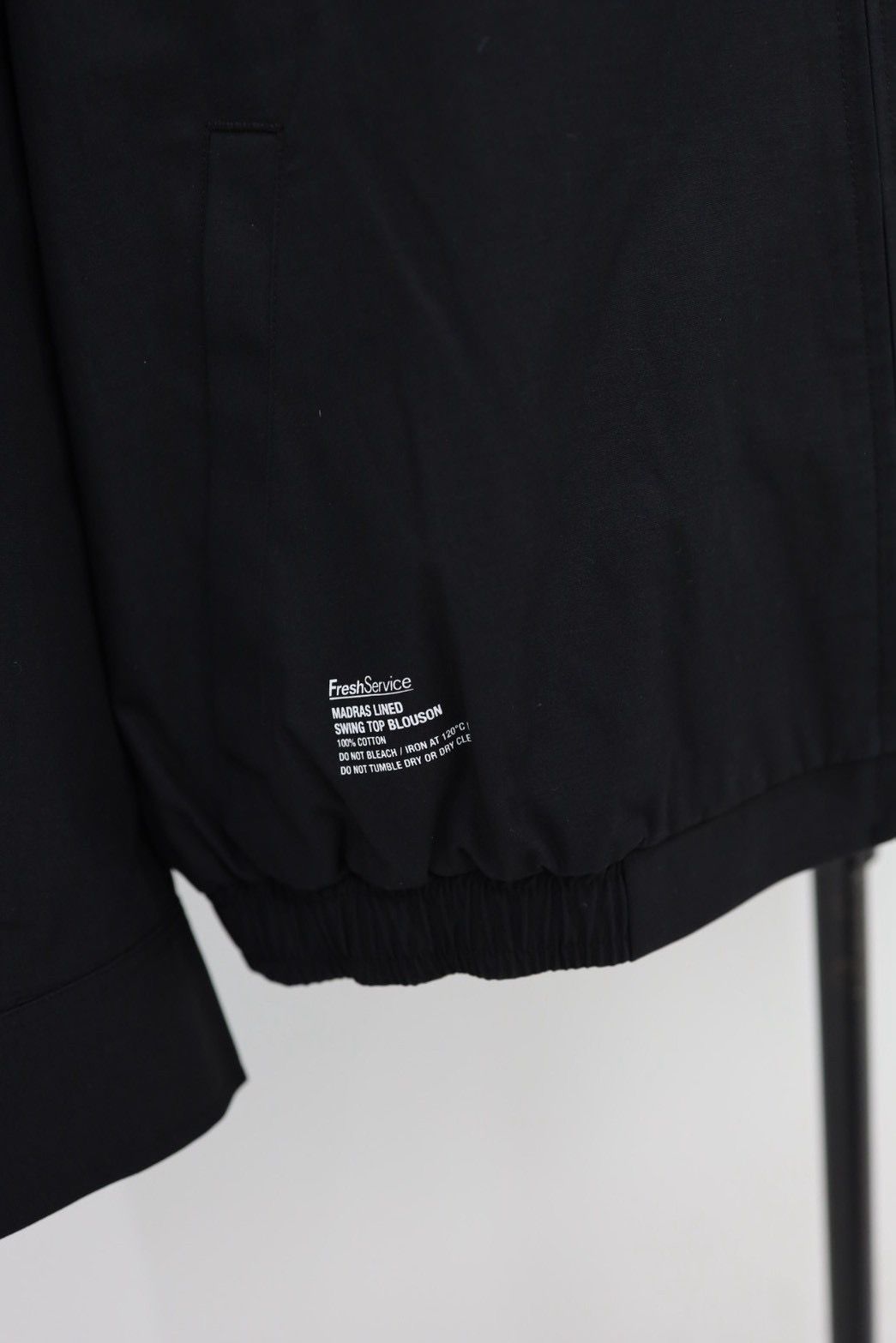 フレッシュサービス MADRAS LINED SWING TOP BLOUSON (FSC261-30294)BLACK★2月14日(土)発売
