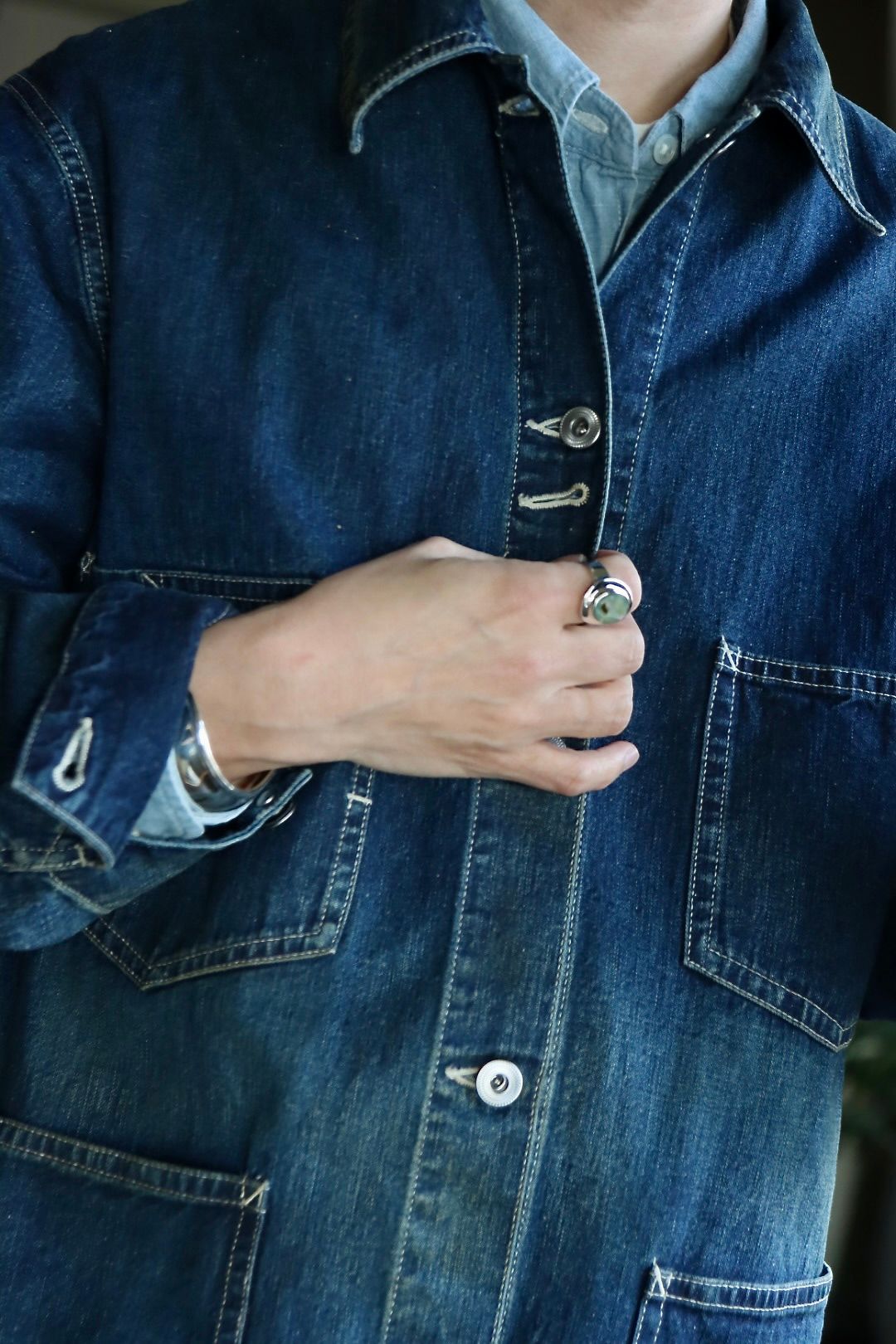 A.PRESSE アプレッセ23SS Denim Coverall Jackeスタイル | 3170 A.PRESSE アプレッセ23SS Denim Coverall Jackeスタイル | 3170