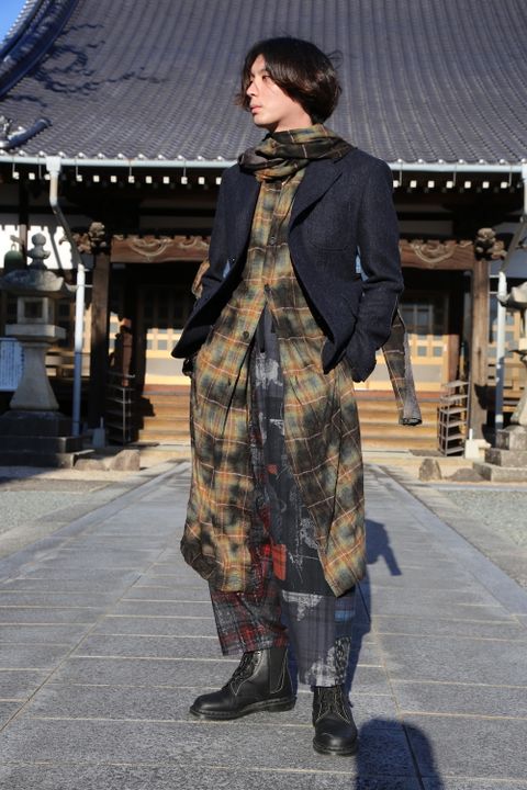 JUNYA WATANABE COMME des GARCONS MAN ウールカシミヤツイード×綿デニム×綿ウィップコード(WF-J022-051) style.2020.10.25.