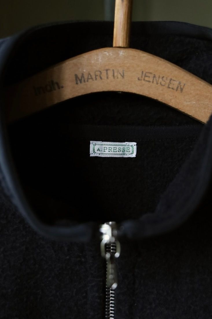 アプレッセ 2026 STYLE2 Vintage Silk Fleece Harf ZIP Jacket(26AAP-01-29)BLACK☆10月17日(土)新作発売！