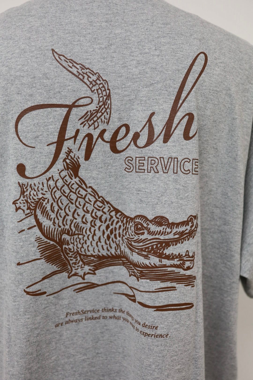 フレッシュサービス CORPORATE PRINTED S/S TEE "CROC"(FSC263-70138)H.GRAY☆7月25日(土)新作発売！
