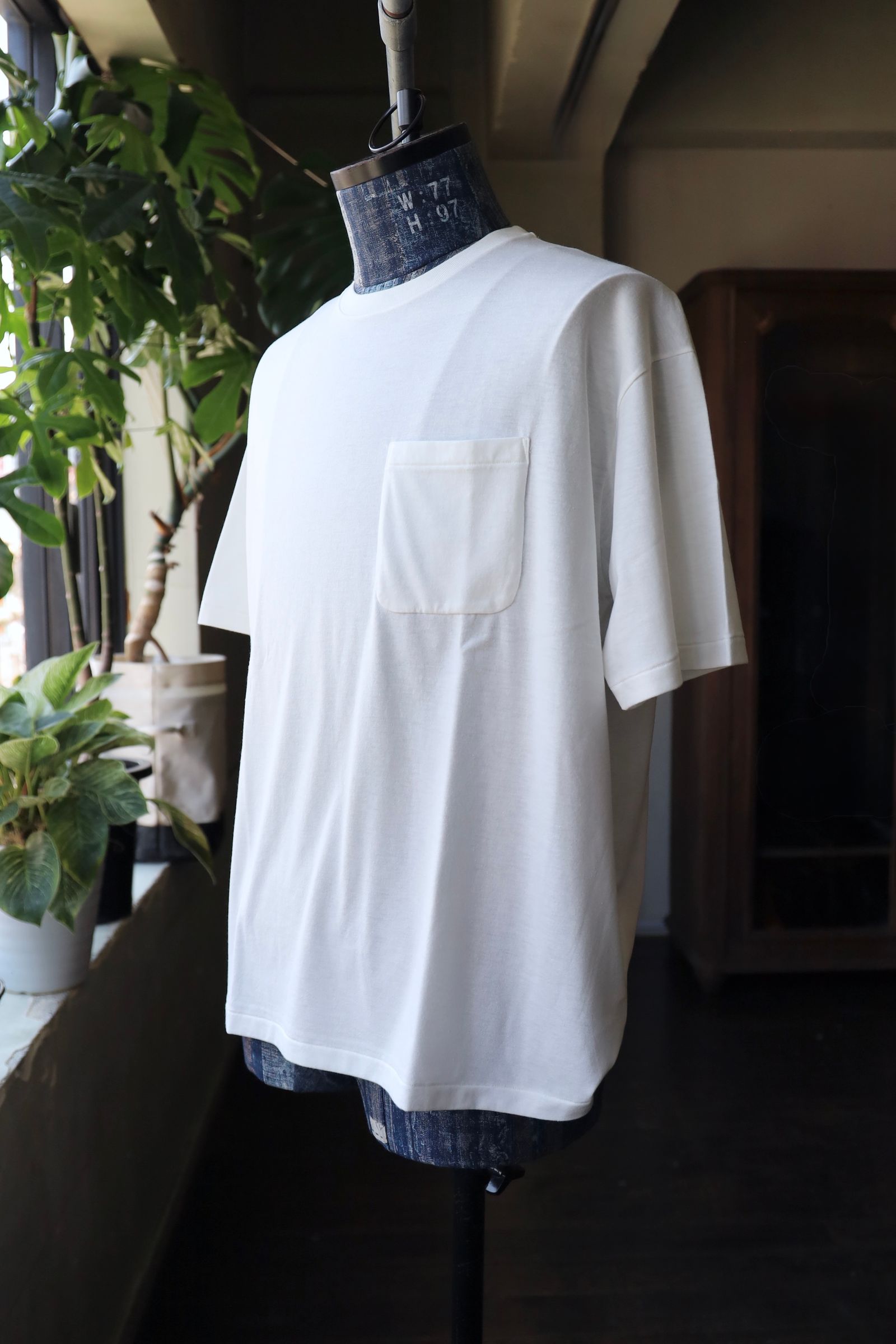 ファウンダ 25SS POCKET T SHIRT(015FD251017)WHITE