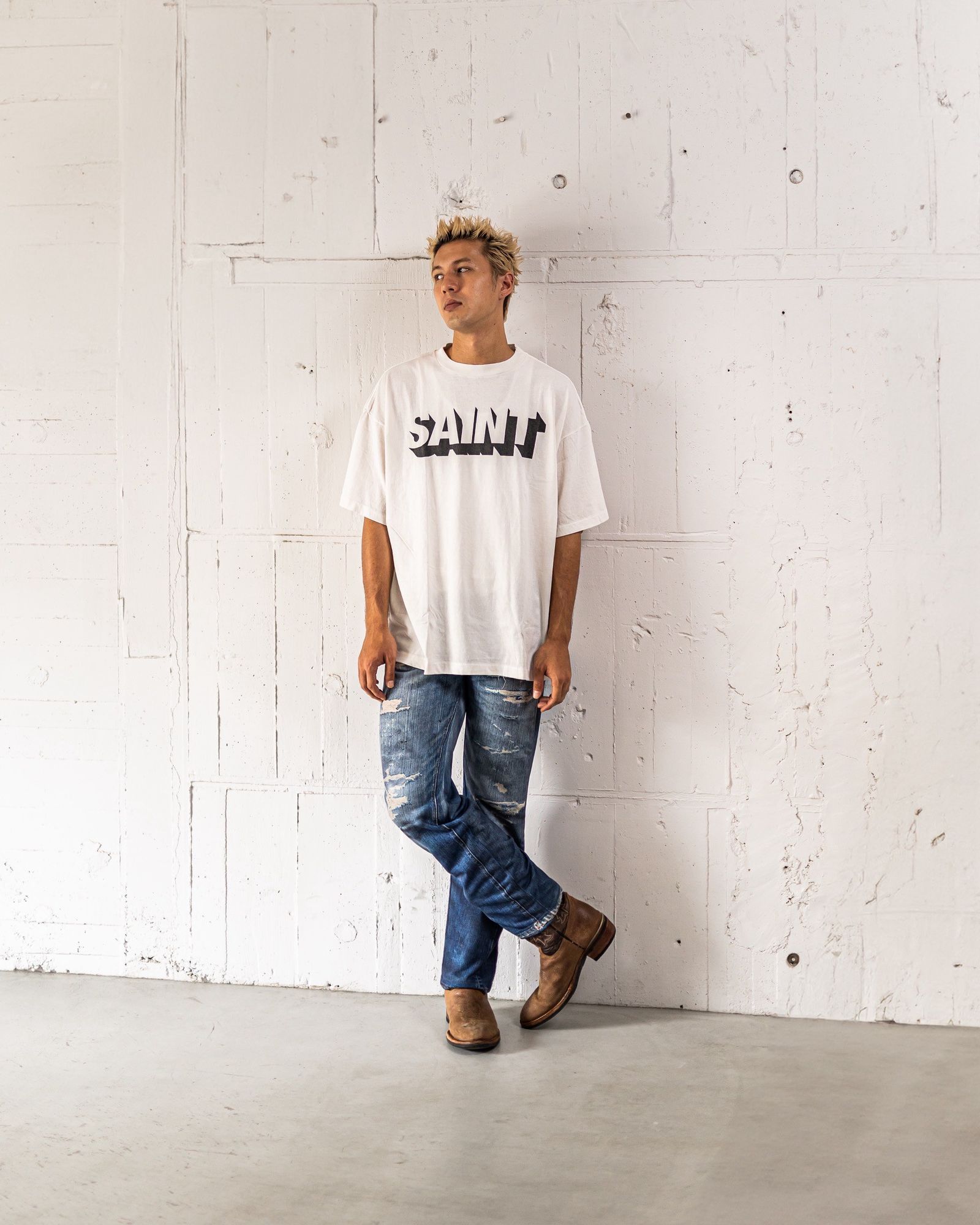 SAINT Mxxxxxx SAINT SS TEE(WHITE)☆7月19日(土)新作発売