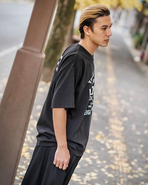 yohji yamamoto x NEIGHBORHOOD TEE SS-2(BLACK)スタイル