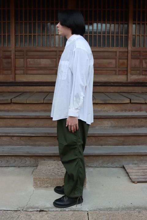 Graphpaper 22SS Broad L/S Oversized Regular Collar Shirt"WHITE".style