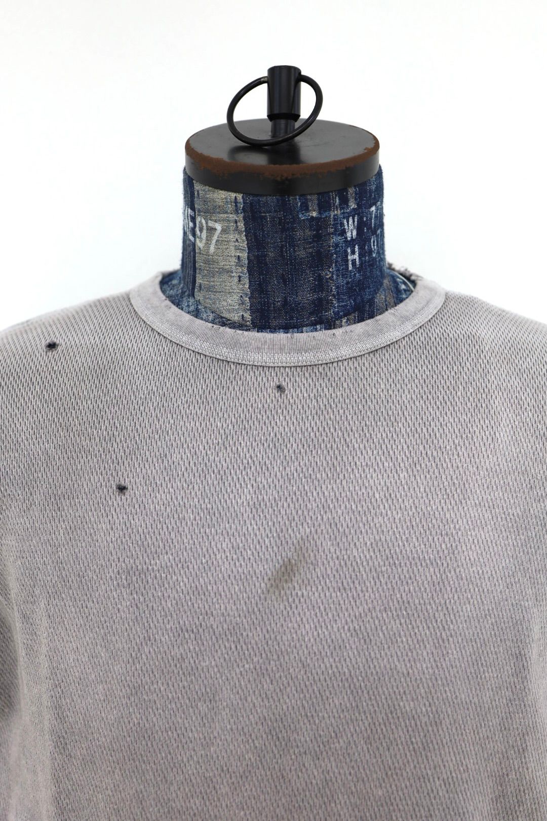 セントマイケル 26SS HONEYCOMB THARMAL SHIRT(SM-MK8-0000-034)CHARCOAL